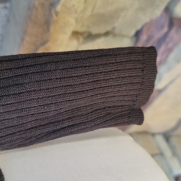 Bally Brown Merino Wool Belted Sweater Cardigan sz 12 Made in Italy - Picture 4 of 11
